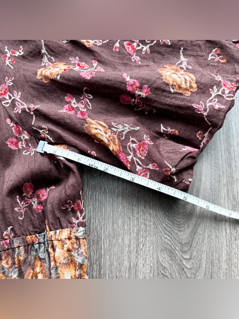 Free People Lysette brown boho floral maxi dress - Picture 10 of 15